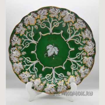 Декоративная Фарфоровая тарелка "ВСХВ". Дулево. 1954 г.
