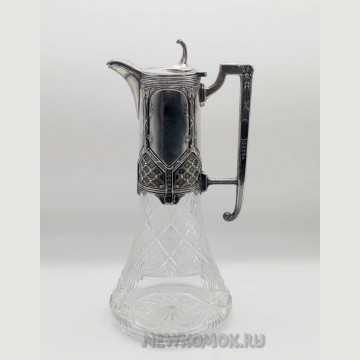 Графин. Хрусталь, серебро. 84 пр.