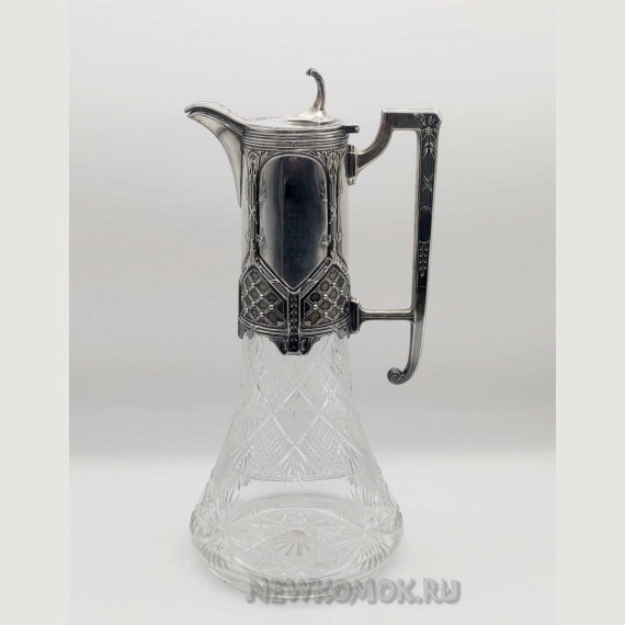 Графин. Хрусталь, серебро. 84 пр.