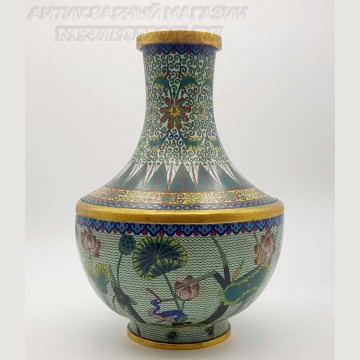 Антикварная китайская ваза. Клуазоне. ПРОДАНО. 