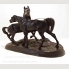 Скульптура царской эпохи "Кони на воле" (Лошади на воле).