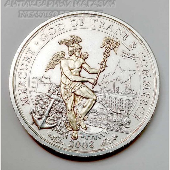 Серебряная монета 10 долларов. Серебро 999 пробы.