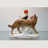 Статуэтка "Красная шапочка и волк". Weiss, Kunhert Co. Германия