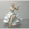 Фарфоровая статуэтка "Балерина с зеркалом". Schau Bach Kunst". Германия.
