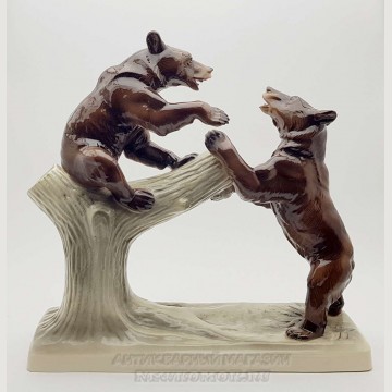 Скульптура "Мишки в лесу". Hertwig. 