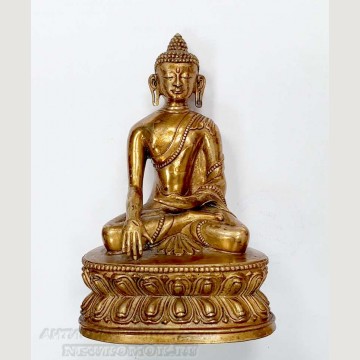 Антикварная статуэтка "Будда Шакьямуни". 