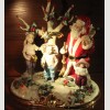 Фарфоровая статуэтка "Дед мороз". Capodimonte