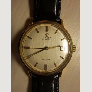 Золотые часы Omega, автоподзавод, 750 проба. Продано. 
