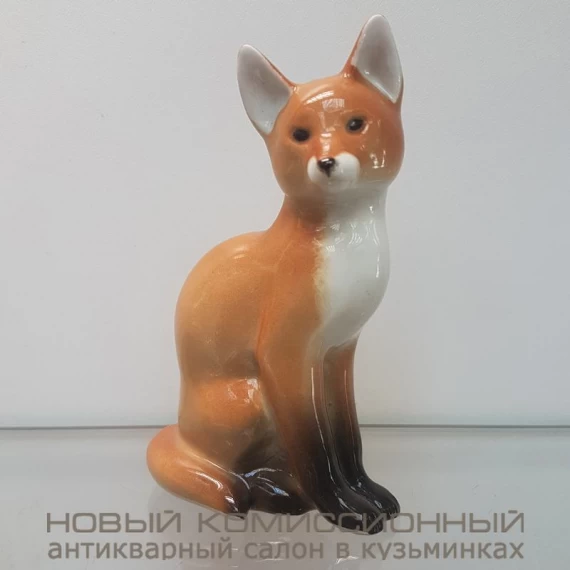 Фигурка "Лисенок". ЛФЗ, фарфор. 