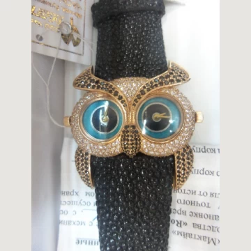 Золотые часы "Сова". Мактайм. ПРОДАНО. 